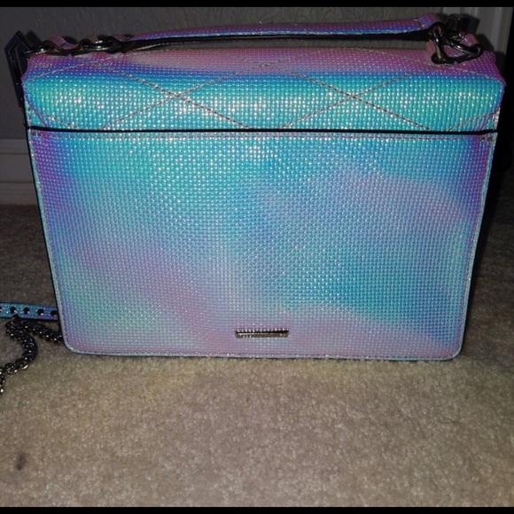 Rare Rebecca Minkoff Opal Iridescent Hologram Bag - Picture 7 of 11